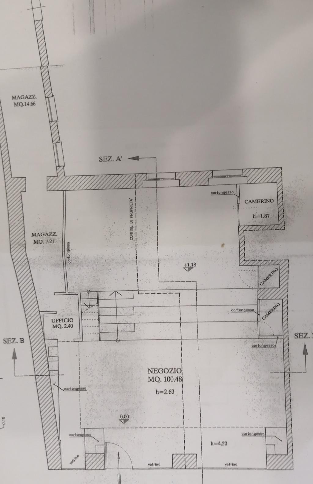 Negozio - Loc.Com. RAVENNA affitto  CENTRO  CAVOUR CASA SAS DI SAVORANI GABRIELLA