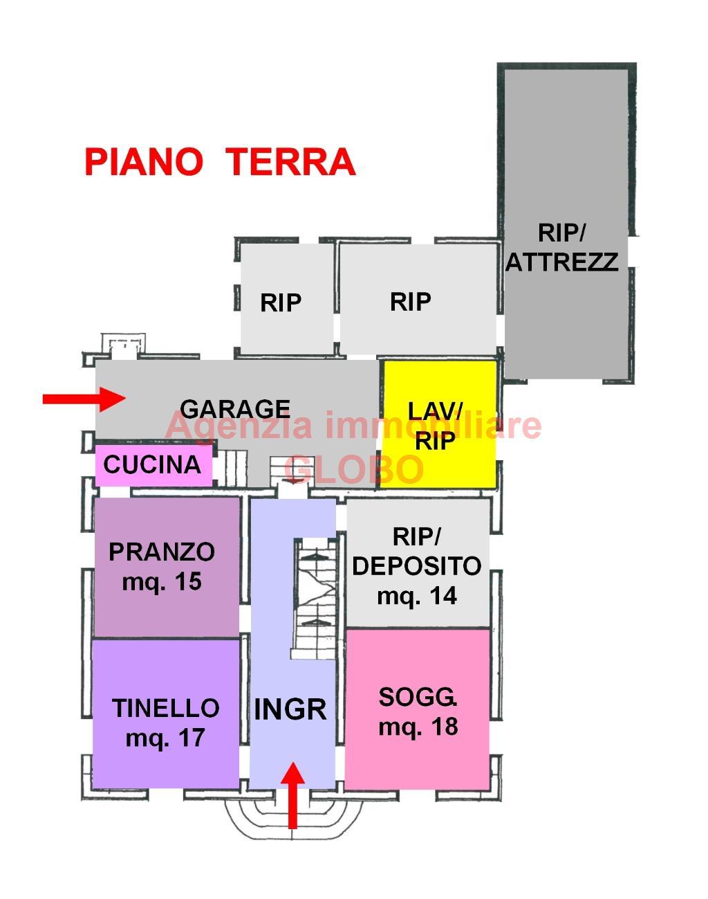 Villa Unifamiliare - Indipendente CESENA vendita    Agenzia GLOBO di Garavelli Gianni & C. Sas