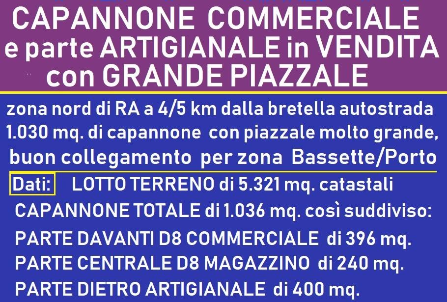 Capannone Commerciale RAVENNA vendita    STUDIO EFFE di FABBRI PIERLUIGI e C. s.a.s.