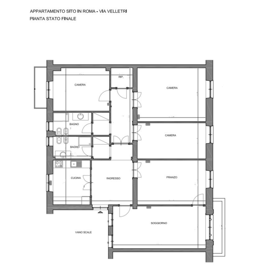 Appartamento ROMA affitto  PINCIANO  via velletri IMMOBILI & IMPRESE SRL